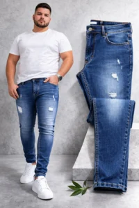 ג'ינס לייקרה סקיני קרעים דגם 20015