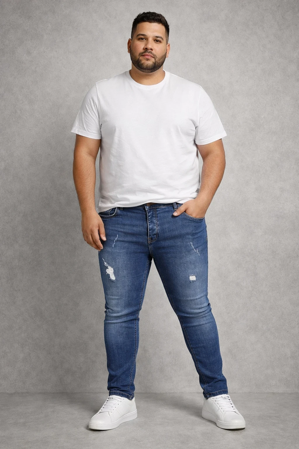 ג'ינס לייקרה סקיני קרעים דגם 20015 – תמונה 3