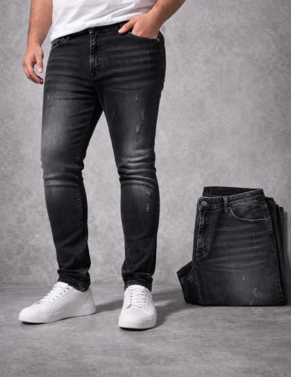 ג'ינס לייקרה סקיני קרעים דגם  20019