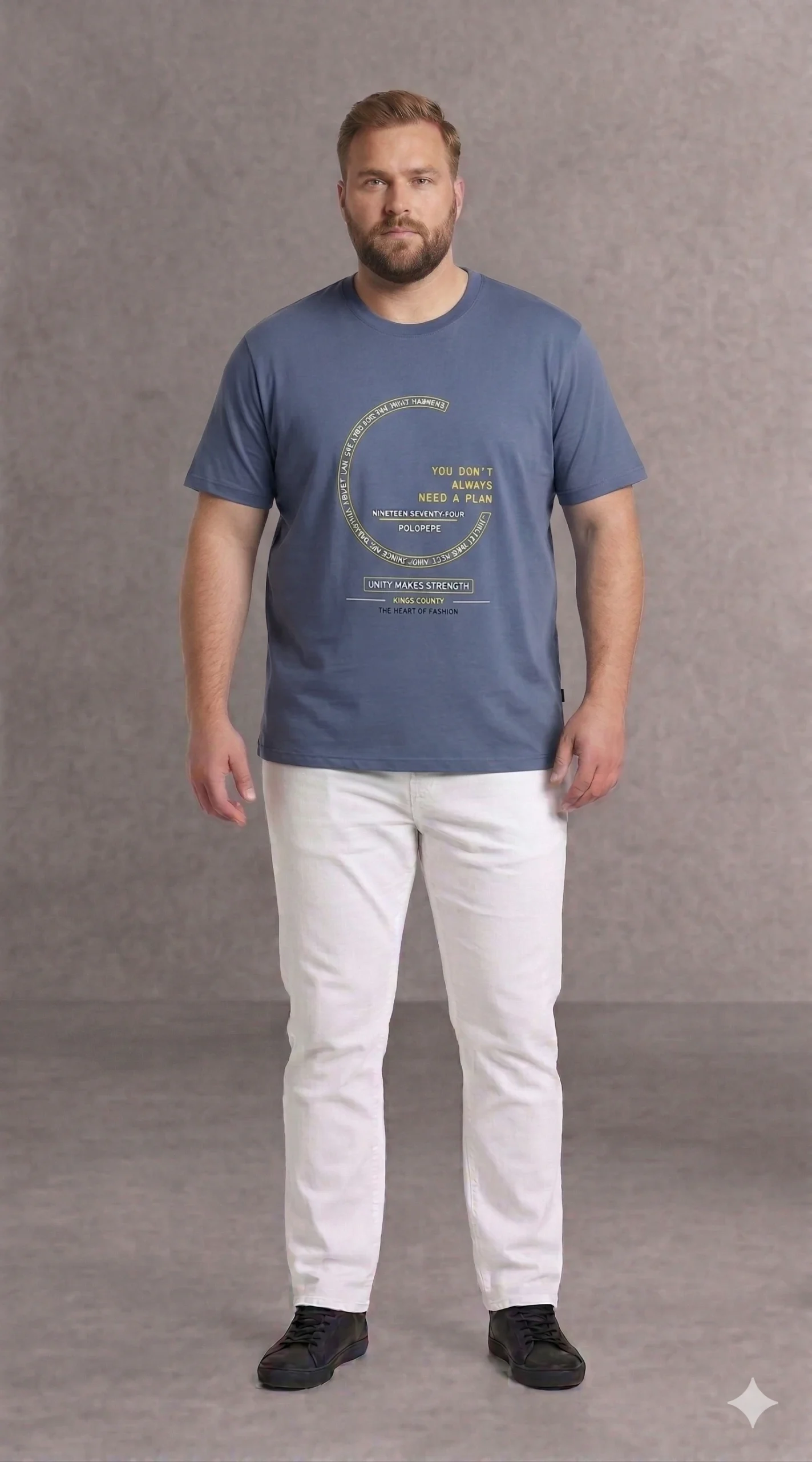 חולצת טי-שירט קלאסית 100% כותנה – תמונה 4