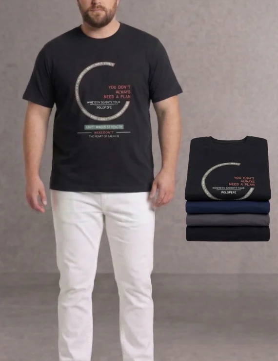 חולצת טי-שירט קלאסית 100% כותנה