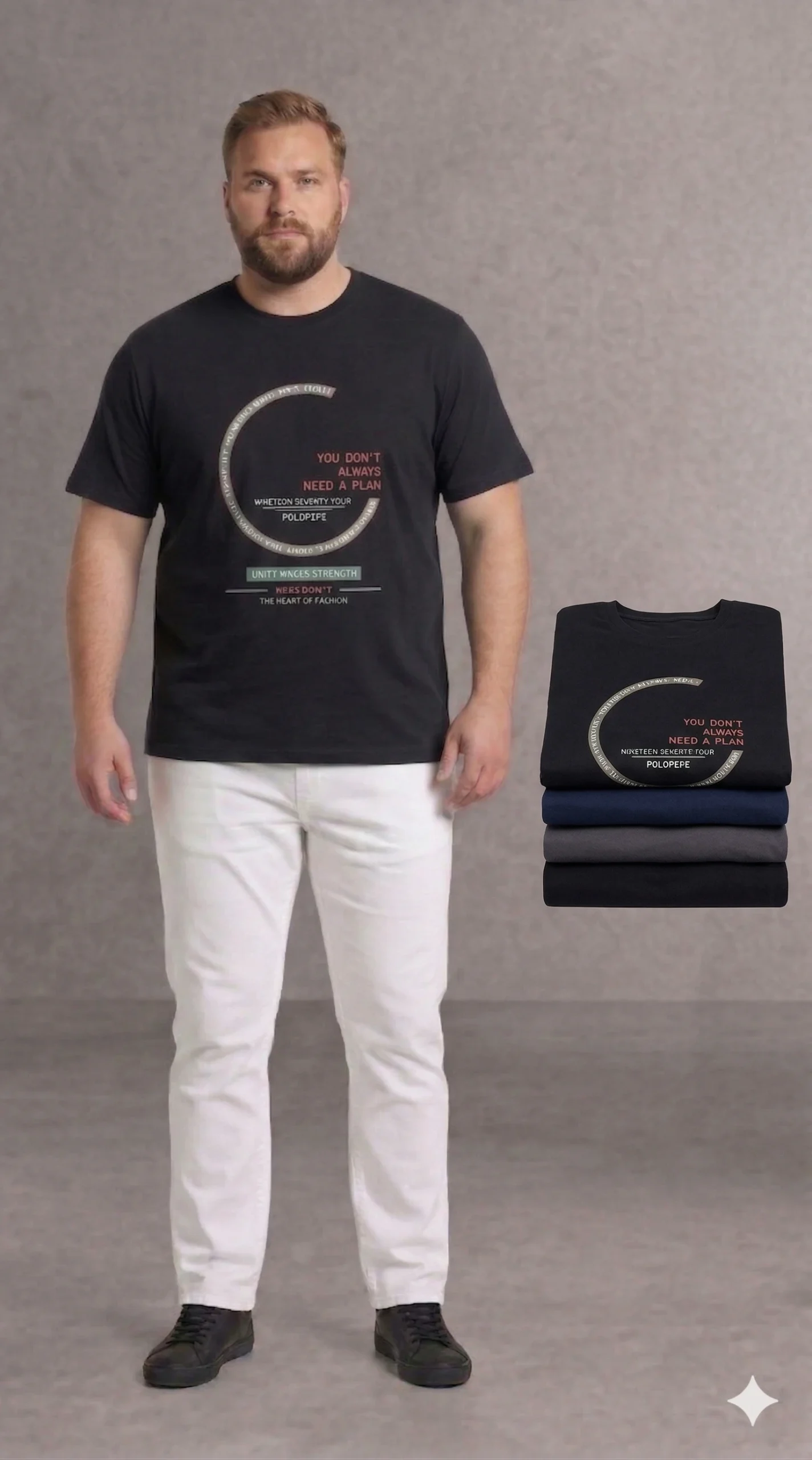 חולצת טי-שירט קלאסית 100% כותנה