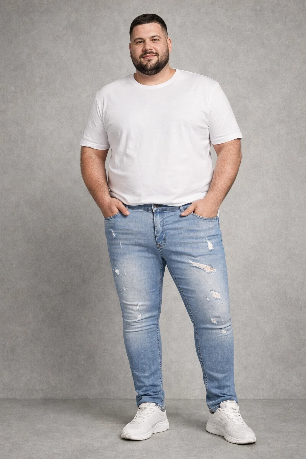 ג'ינס לייקרה סקיני קרעים דגם 20014 – תמונה 2