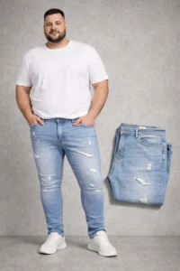 ג'ינס לייקרה סקיני קרעים דגם  20014