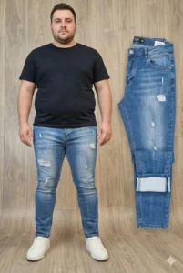 גינס גבר סקיני לייקרה דגם 20016