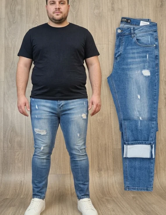 גינס גבר סקיני לייקרה דגם 20016