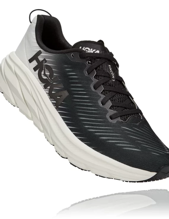 Hoka Rincon 3 Wide - נעלי ספורט גברים הוקה רינקון 3 רחבות בצבע שחור/לבן