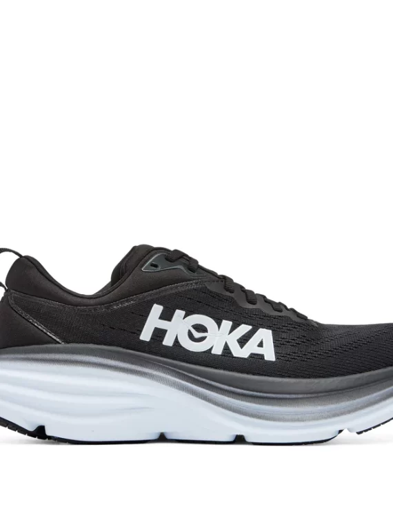 HOKA Bondi 8 - נעלי ספורט גברים הוקה בונדי 8 בצבע שחור/לבן