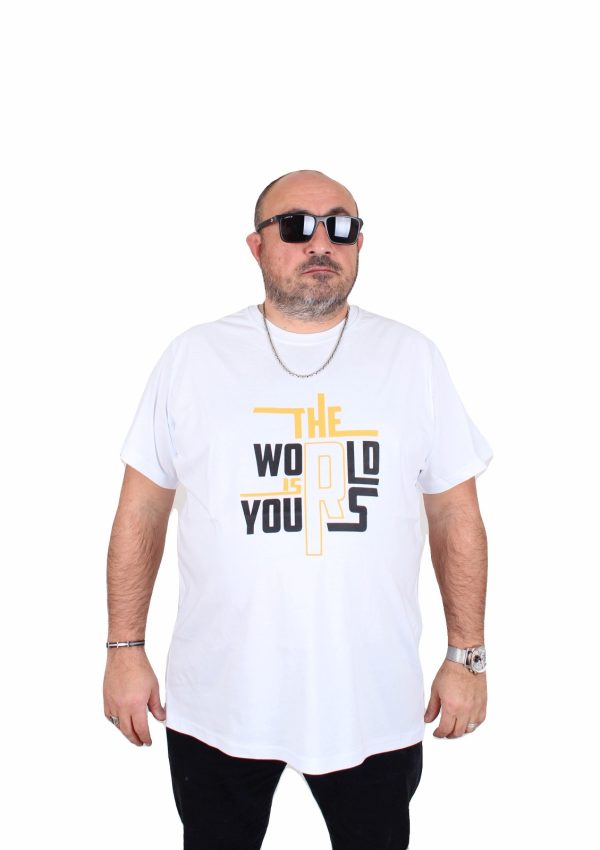 ⁦חולצות 100% כותנה דגם WORLD⁩ – תמונה ⁦2⁩