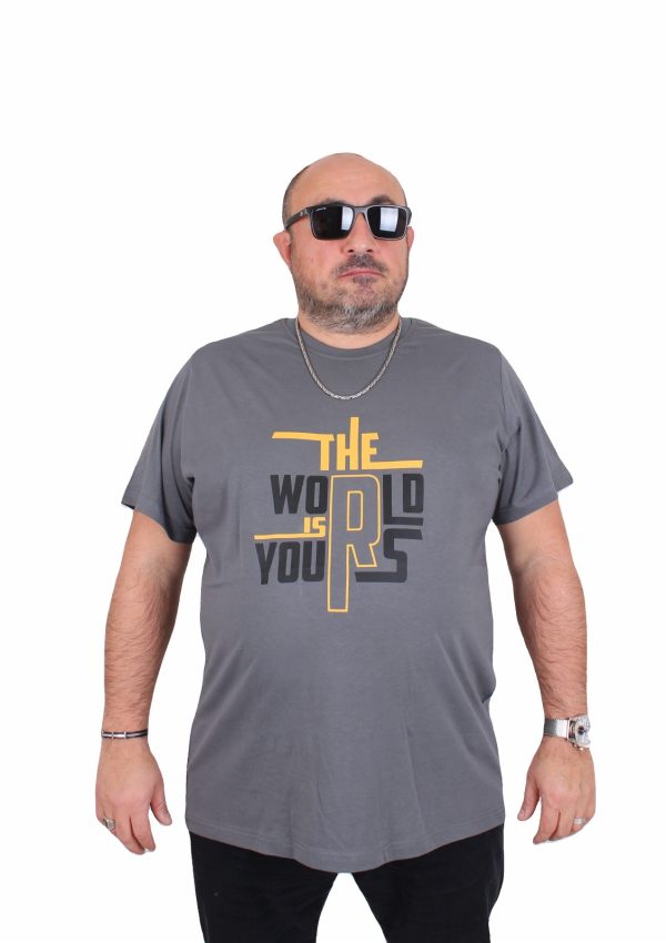 ⁦חולצות 100% כותנה דגם WORLD⁩ – תמונה ⁦3⁩