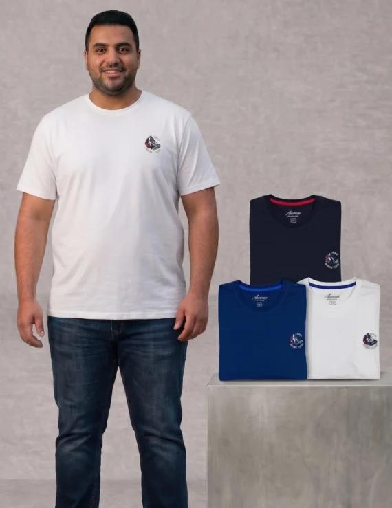 חולצת טי־שירט קלאסית מ־100% כותנה איכותית