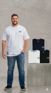 חולצת טי מודרנית עם טאץ’ ייחודי - 100% כותנה