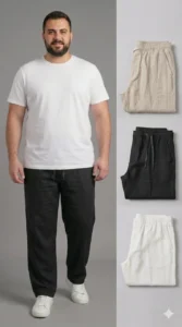 מיכנס פישתן  עם גומי מלא